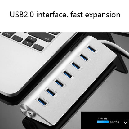 THL059 USB2.0 7 In 1 Aluminum Alloy HUB(7 Ports) by buy2fix