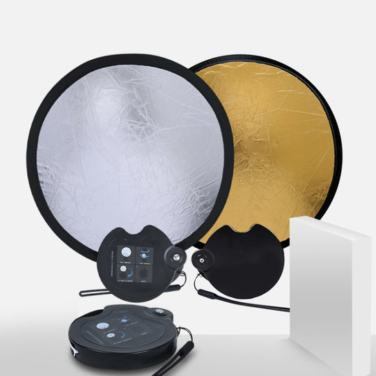 30cm Double-sided Beauty Photo Live Broadcast Fill Light Board with Storage Box(Gold + Silver)