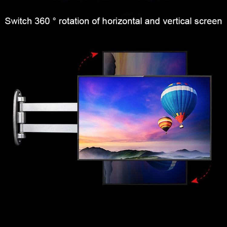 Computer LCD Monitor Wall Mounted Universal Swivel Bracket(Silver) - Laptop Stand by buy2fix | Online Shopping UK | buy2fix