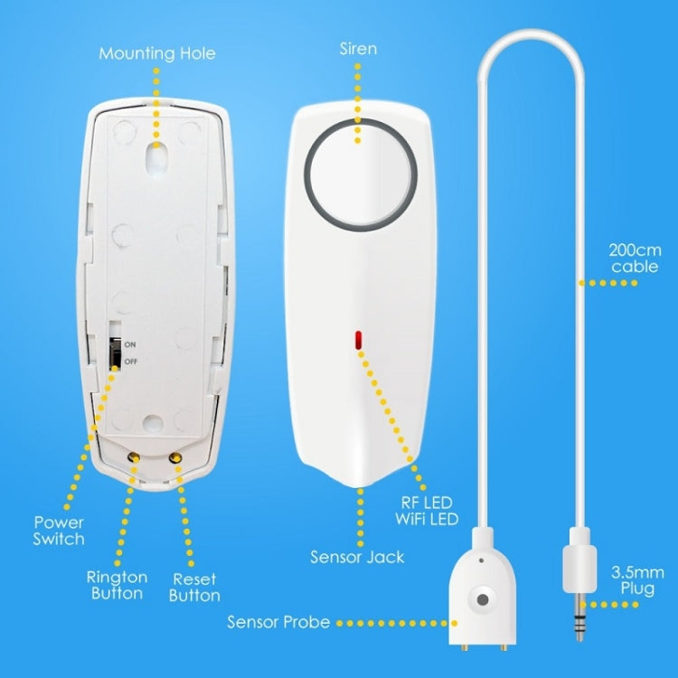 WIFI Smart APP Remote Water Leakage Alarm - Water Leakage Alarm by buy2fix | Online Shopping UK | buy2fix