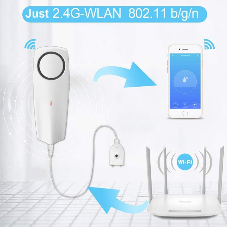 WIFI Smart APP Remote Water Leakage Alarm - Water Leakage Alarm by buy2fix | Online Shopping UK | buy2fix