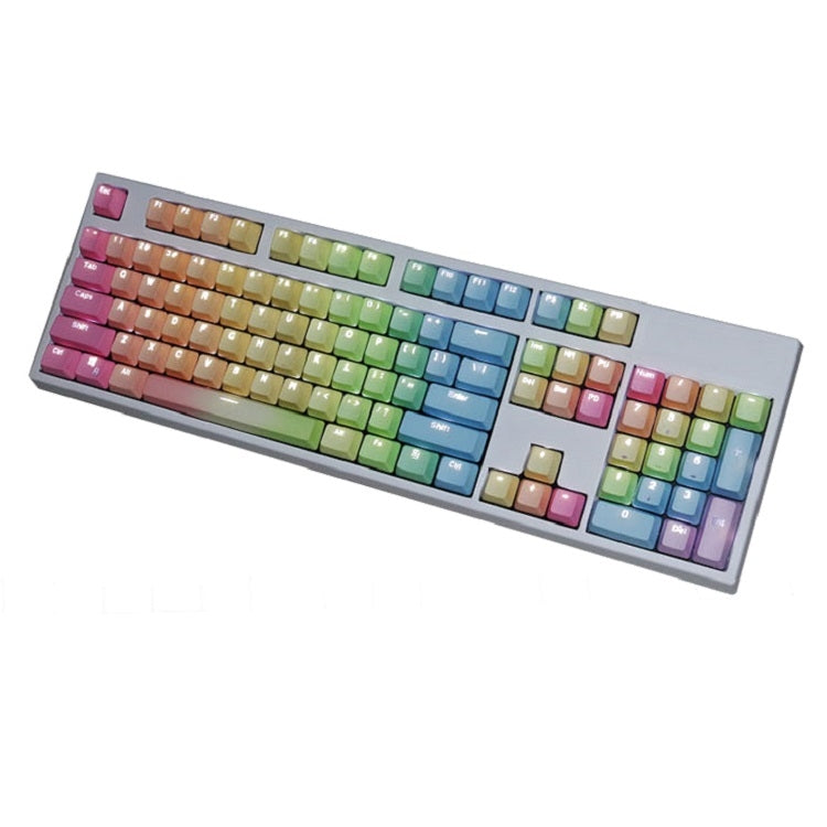 104 Keys Light-transmitting Dip-dyed Keycaps(Rainbow Dip) by buy2fix