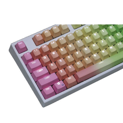 104 Keys Light-transmitting Dip-dyed Keycaps(Rainbow Dip) by buy2fix