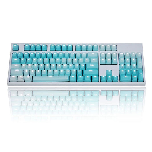 104 Keys Light-transmitting Dip-dyed Keycaps(Frost Blue) by buy2fix