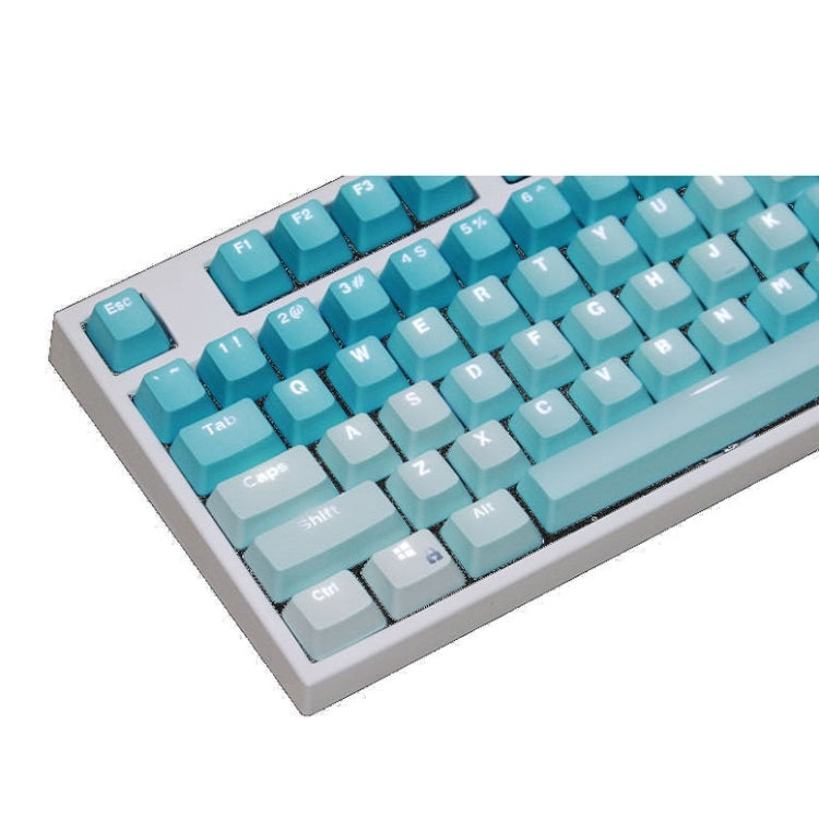 104 Keys Light-transmitting Dip-dyed Keycaps(Frost Blue) by buy2fix