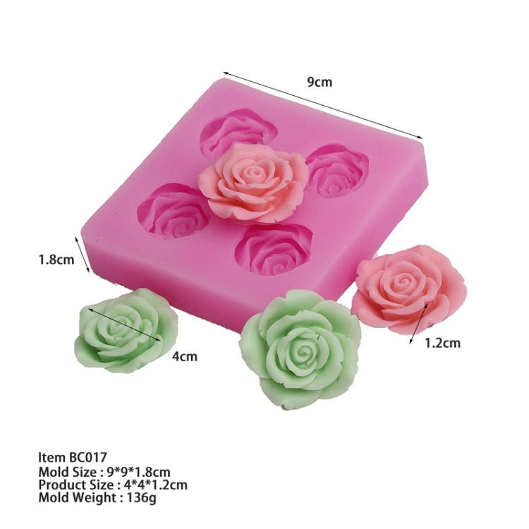 Flower Silicone Mould Handmade Soap Fondant Cake Decoration - Arts & Crafts by buy2fix | Online Shopping UK | buy2fix