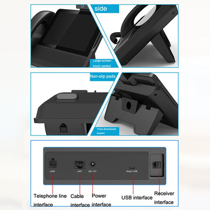 S09 8 Inch HD Audio And Video Conference 6 SIP Line PSP Line PSTN/VOIP IP Business Office Phone by buy2fix