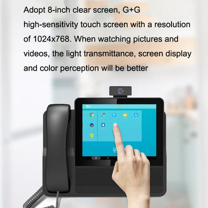 S09 8 Inch HD Audio And Video Conference 6 SIP Line PSP Line PSTN/VOIP IP Business Office Phone by buy2fix