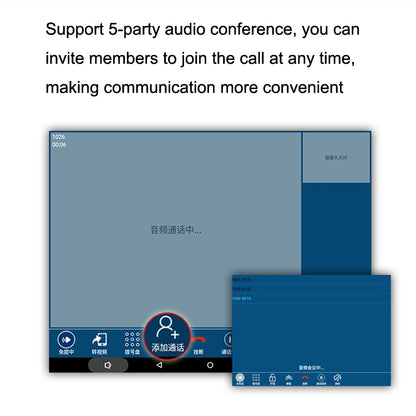 S09 8 Inch HD Audio And Video Conference 6 SIP Line PSP Line PSTN/VOIP IP Business Office Phone by buy2fix