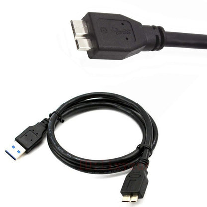 USB 3.0 Male To Micro USB HDD Data Cord For External Mobile HDD,Cable Length:1.8m(Black) by buy2fix