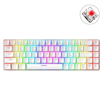 ZIYOU LANG T8 68 Keys RGB Luminous Gaming Mechanical Keyboard, Cable Length:1.6m(White Red Shaft) by ZIYOU LANG