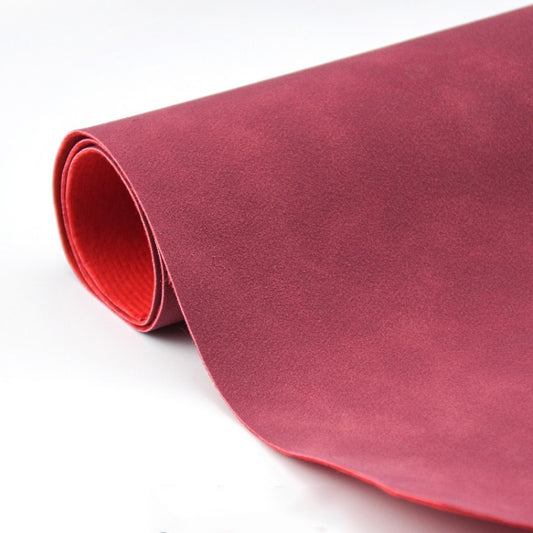 50 X 68cm Thickened Waterproof Non-Reflective Matte Leather Photo Background Cloth(Wine Red) - Solid Color by buy2fix | Online Shopping UK | buy2fix