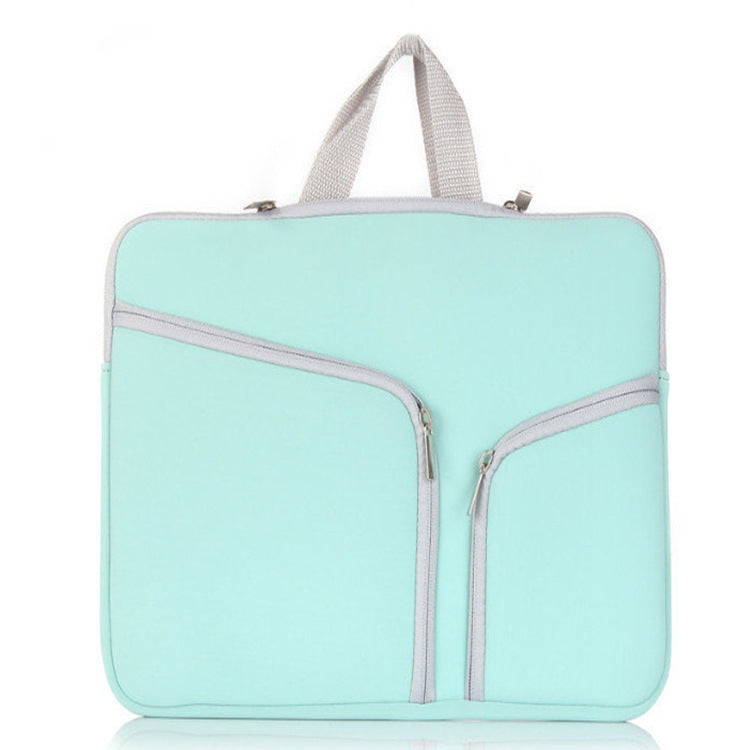 T228 Diving Material Computer Bag Multi-pocket Laptop Liner Bag, Size: 14 Inch(Mint Green) by buy2fix