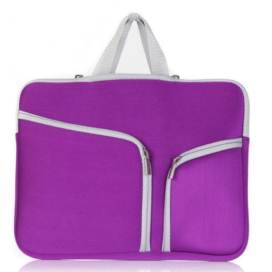 T228 Diving Material Computer Bag Multi-pocket Laptop Liner Bag, Size: 15.6 Inch(Purple) by buy2fix