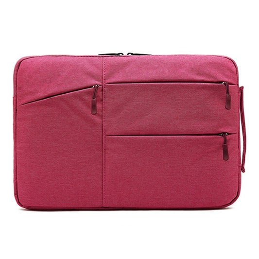 Zipper Type Polyester Business Laptop Liner Bag, Size: 11.6 Inch(Rose Red) by buy2fix