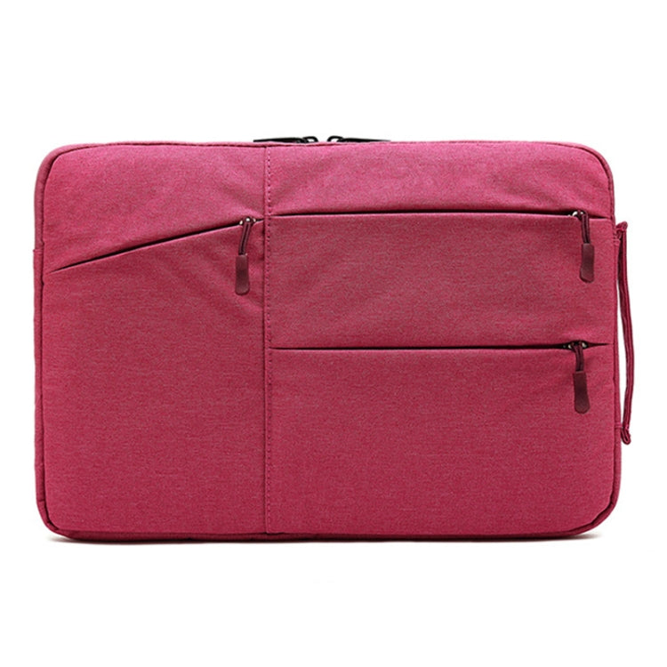 Zipper Type Polyester Business Laptop Liner Bag, Size: 14 Inch(Rose Red) by buy2fix