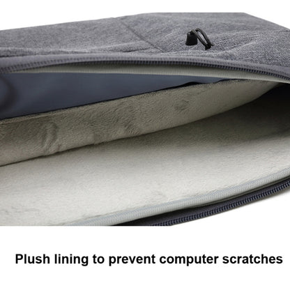 Zipper Type Polyester Business Laptop Liner Bag, Size: 14 Inch(Light Grey) by buy2fix