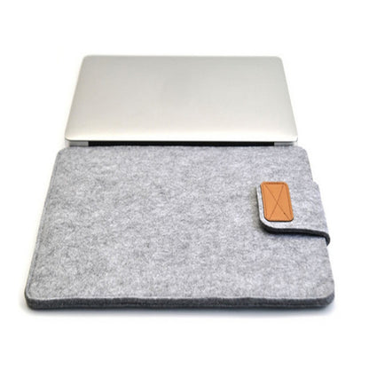 Vertical Felt Laptop Bag Tablet Sleeve Bag, Size: 11 Inch(Light Grey) by buy2fix
