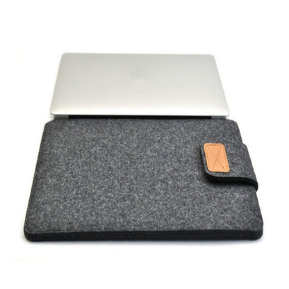 Vertical Felt Laptop Bag Tablet Sleeve Bag, Size: 11 Inch(Dark Gray) by buy2fix