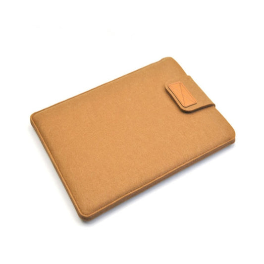Vertical Felt Laptop Bag Tablet Sleeve Bag, Size: 15 Inch(Khaki) by buy2fix