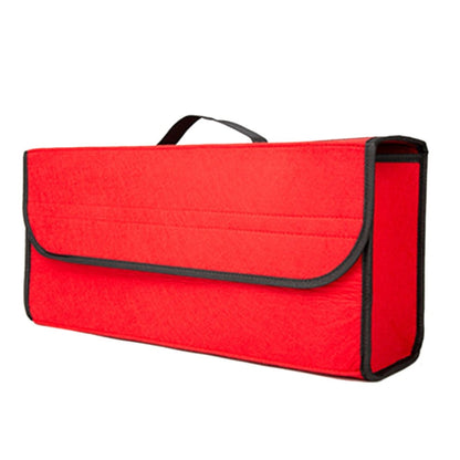 Car Trunk Felt Folding Storage Box Car Finishing Box(Red Large) by buy2fix