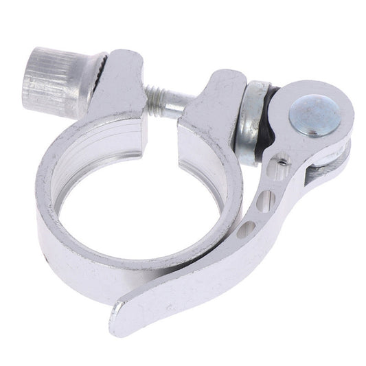 5 PCS Bicycle Accessories Quick Release Clip Road Bike Seatpost Clamp, Size: 28.6mm(Silver) - Pipe clamps by buy2fix | Online Shopping UK | buy2fix