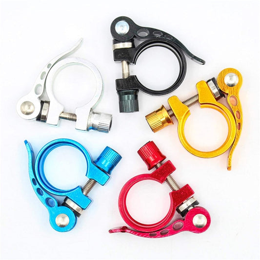 5 PCS Bicycle Accessories Quick Release Clip Road Bike Seatpost Clamp, Size: 28.6mm(Red) - Pipe clamps by buy2fix | Online Shopping UK | buy2fix