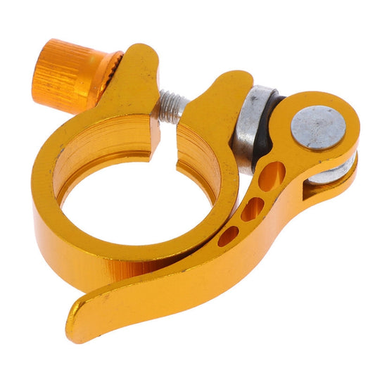 5 PCS Bicycle Accessories Quick Release Clip Road Bike Seatpost Clamp, Size: 34.9mm(Yellow) - Pipe clamps by buy2fix | Online Shopping UK | buy2fix
