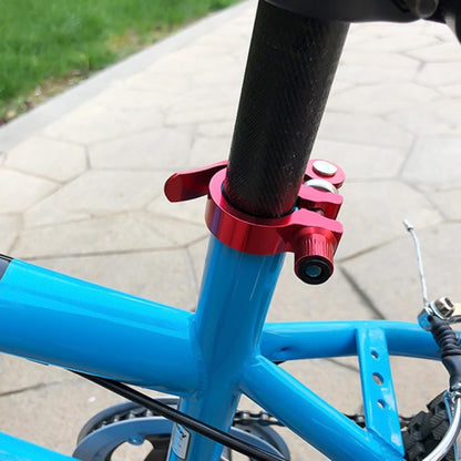 5 PCS Bicycle Accessories Quick Release Clip Road Bike Seatpost Clamp, Size: 34.9mm(Silver) - Pipe clamps by buy2fix | Online Shopping UK | buy2fix