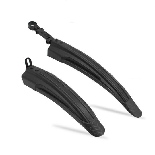1 jeu de garde-boue de vélo bicolore, tout noir, tout noir