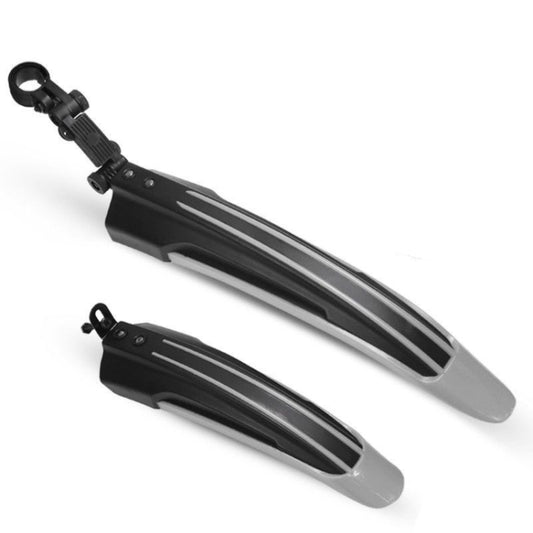 1 Set  Dual Color Bicycle Mudguard Mountain Bike Fenders Set(Dark Grey) - Mudguards by buy2fix | Online Shopping UK | buy2fix