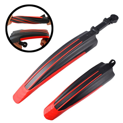 1 Set  Dual Color Bicycle Mudguard Mountain Bike Fenders Set(Black Light Blue) - Mudguards by buy2fix | Online Shopping UK | buy2fix