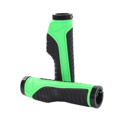 1 Pair Bicycle MTB Bike Handlebar Grips Rubber Anti-Slip Racing Bike Grip(Green) - Bicycle Grips by buy2fix | Online Shopping UK | buy2fix