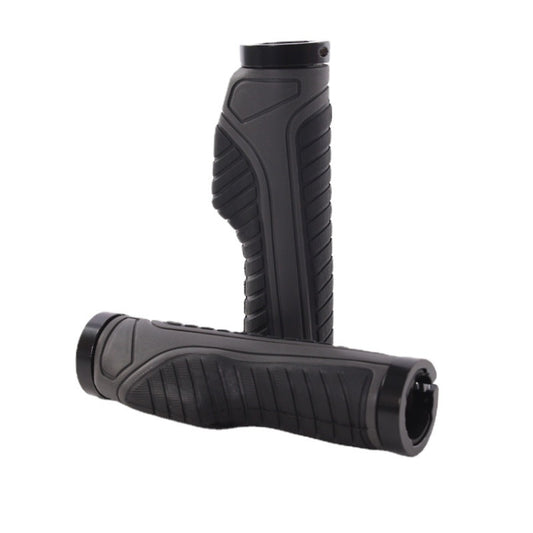 1 Pair Bicycle MTB Bike Handlebar Grips Rubber Anti-Slip Racing Bike Grip(Grey) - Bicycle Grips by buy2fix | Online Shopping UK | buy2fix