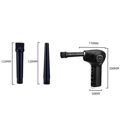 WD-1819 High Power USB Portable Computer Keyboard Duster, Battery Capacity: 6000mAh (Black) by buy2fix