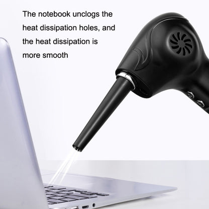 WD-1819 High Power USB Portable Computer Keyboard Duster, Battery Capacity: 6000mAh (Black) by buy2fix