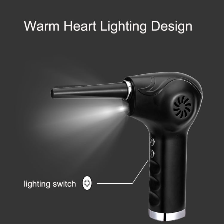 WD-1819 High Power USB Portable Computer Keyboard Duster, Battery Capacity: 10000mAh (Black) by buy2fix