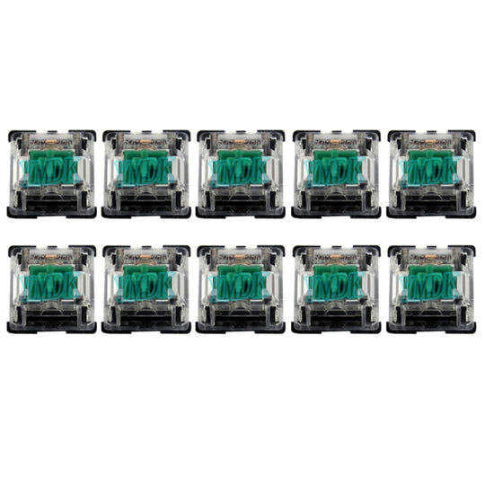 10 PCS Gateron G Shaft Black Bottom Transparent Shaft Cover Axis Switch, Style: G5 Foot (Green Shaft)