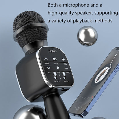 DS813 Live Wireless Bluetooth Microphone(Blue) - Microphone by buy2fix | Online Shopping UK | buy2fix