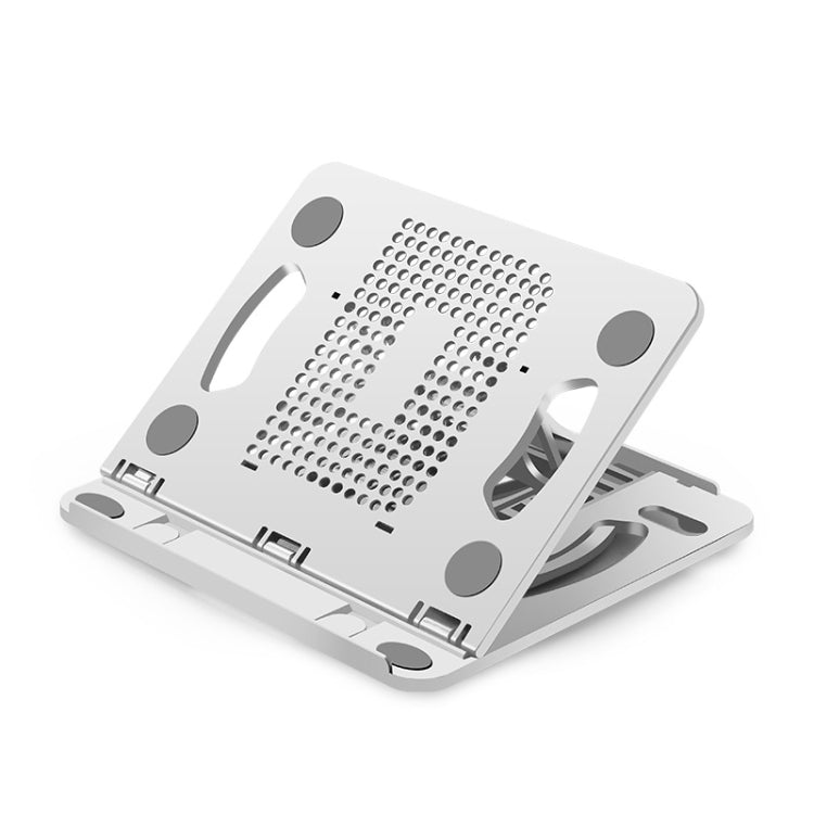 Foldable Laptop Desktop Heightening Cooling Bracket(White) - Laptop Stand by buy2fix | Online Shopping UK | buy2fix