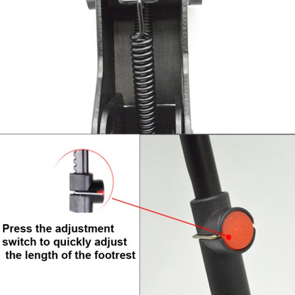 Bicycle Mountain Bike Foot Support Adjustable Middle Support(Black) by buy2fix