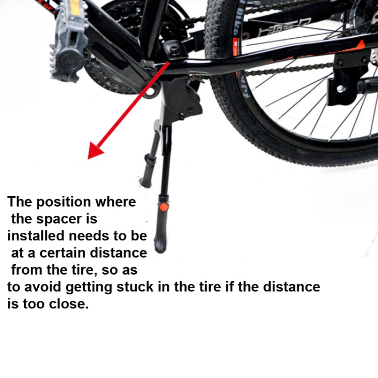 Bicycle Mountain Bike Foot Support Adjustable Middle Support(Black) by buy2fix