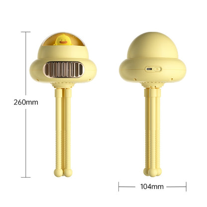 Stroller Portable Multi-Function Silent Octopus Bladeless Fan(Yellow) - Electric Fans by buy2fix | Online Shopping UK | buy2fix