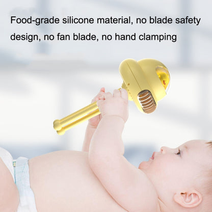 Stroller Portable Multi-Function Silent Octopus Bladeless Fan(Yellow) - Electric Fans by buy2fix | Online Shopping UK | buy2fix