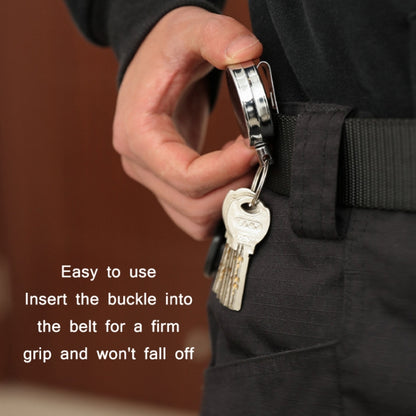 High Resilience Telescopic Steel Wire Anti-Lost Anti-Theft Key Ring(No Pattern) by buy2fix