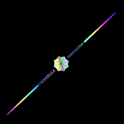 2pcs 60cm Colorful Laser Car Stickers Body Scratches Cover Car Stickers(Umbrella 9137B) by buy2fix