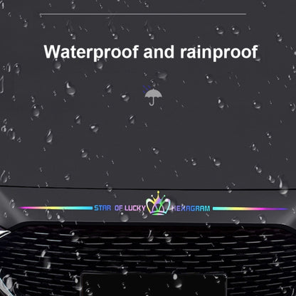 2pcs 60cm Colorful Laser Car Stickers Body Scratches Cover Car Stickers(Crown 9137c) by buy2fix