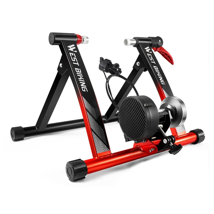 WEST BIKING Bicycle Six-speed Wire-controlled Indoor Riding Platform(Black Red) by WEST BIKING