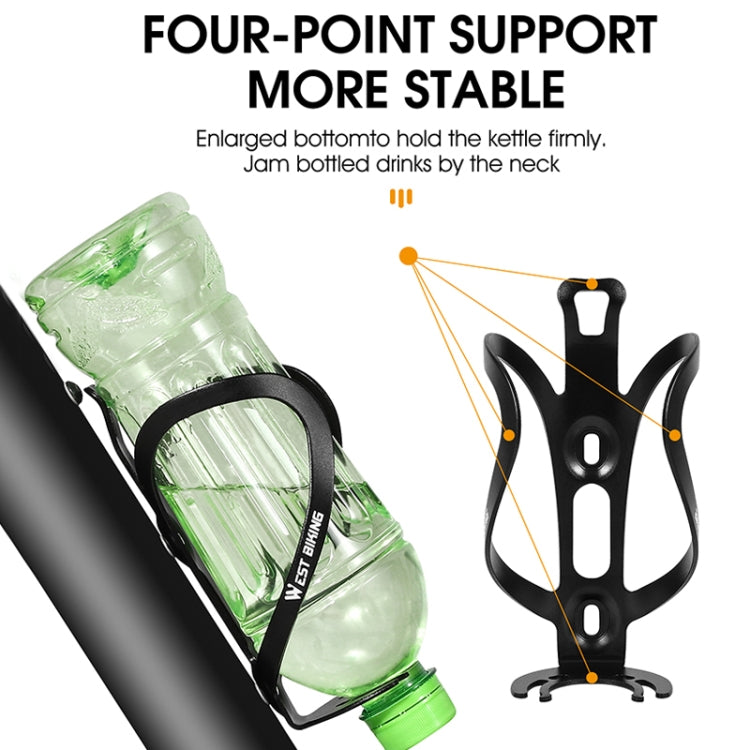 WEST BIKING Bicycle Aluminum Beverage Bottle Holder(Black) by WEST BIKING