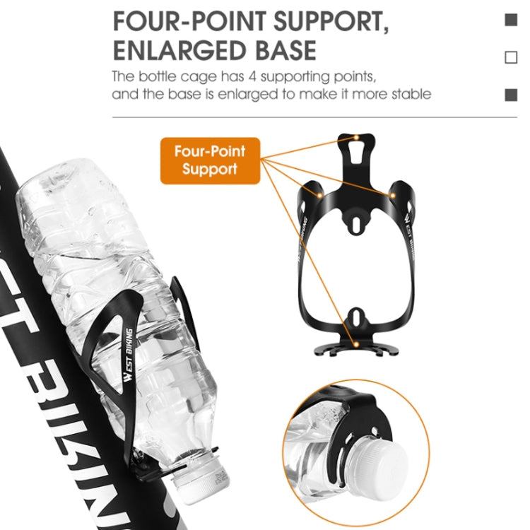 WEST BIKING Bicycle Aluminum Beverage Bottle Holder, Colour: Black by WEST BIKING